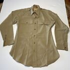 ORIGINAL WWII US ARMY OFFICER  ?KHAKIS&quot; FIELD SHIRT Damaged