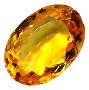Large Yellow Citrine 164.70 Ct. Oval Cut Loose Gemstone for Ring & Pendant Gift - Picture 1 of 8