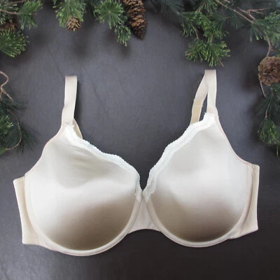 Playtex Bra Size 44D Nude Padded Underwire Adjustable Clasp Back - Image 1 of 4