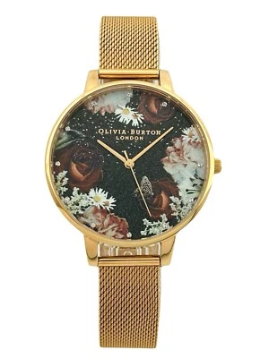 Reloj pulsera para mujer OLIVIA BURTON OB16WG80 invierno flores malla oro rosa Foto 1 de 4