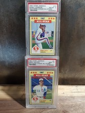 RANDY JOHNSON 1987 Donn Jennings Southern League All Stars 16 LARRY WALKER PSA 9