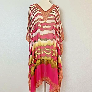 Advance Apparels Women's Sequin V-Neck Free Size Tunic Beach Cover Up NWT - Picture 1 of 5