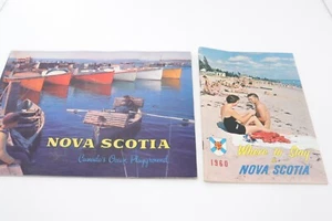 Lot 2 Vintage 1950s Nova Scotia Canada Travel Vacation Booklet Brochure Original - Picture 1 of 10