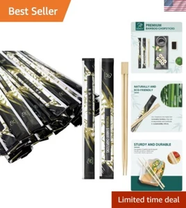 Convenient 500-Pack Wooden Chopsticks - Non-Toxic, Ergonomic Design for Easy Use - Picture 1 of 10