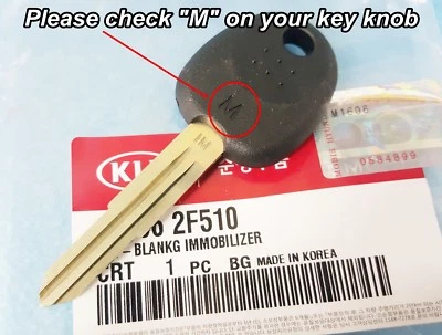 Llave inmovilizadora en blanco sin cortar OEM Kia nueva Cerato Spectra 2007-2008 #819962F510 Foto 1 de 4