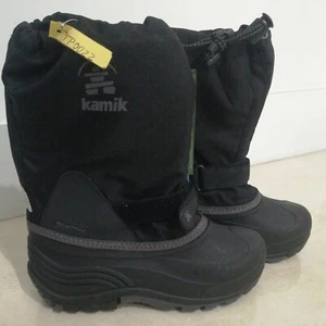 Botas impermeables aisladas Kamik Waterbug 5 para niño SC4 negras EE. UU.: 5 - Imagen 1 de 4