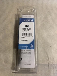 Crucial 1gb 200-Pin DDR2 Sodimm 128MX64 PC2-5300 Laptop Memory Card - Picture 1 of 5