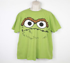 Oscar The Grouch Shirt Mens Xl Sesame Street Green Graphic Tee