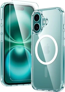 For iPhone 16 Case W/Military Grade Drop Protective Transparent Cell Phone Cover - Picture 1 of 6