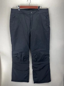 Lands' End Squall Snow Pants Size L 14-16 Black Insulated Nylon Waterproof - Picture 1 of 9