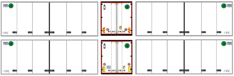 Grafica adesiva "Ifac" 7,82 motrice e rimorchi Herpa 1/87 autoproduzione - Immagine 1 di 1