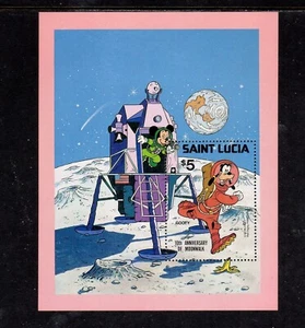 ST. LUCIA #491-500 1980 INT'L YEAR OF THE CHILD, DISNEY MINT VF NH O.G FDC - Picture 1 of 1
