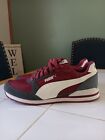 Puma St Runner V3 Burgundy / Maroon & White Mens Size Shoes 10 New Condition. 