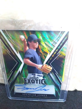 2023 Spencer Jones Leaf Exotic Green #BA-SJ1 Auto-Yankees-4/7-#1 Prospect!