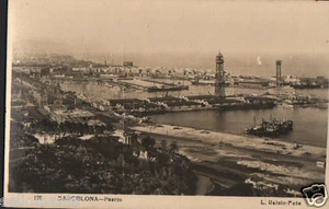 ANTIGUA POSTAL BARCELONA PUERTO ROISIN CATALUÑA OLD POSTCARD POSTKARTE CC00607 - Picture 1 of 1