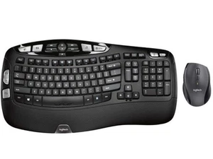 Logitech Wave Comfort Wireless Keyboard with Laser Mouse - Picture 1 of 1