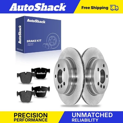 Rear Brake Rotors Premium Ceramic Pads for 2014-2018 BMW X5 2015-2019 X6 - Image 1 of 4