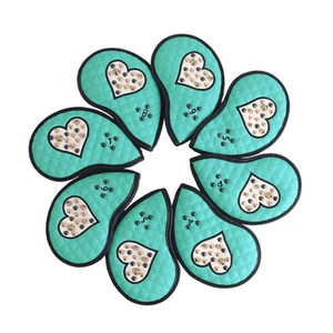 JUEGO DE FUNDA DE HIERRO SELMO CORAZON_BLANCO COMO NUEVO / CUBIERTA DE GOLF SELMO - Imagen 1 de 9