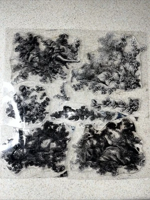 Iron Orchid Designs (IOD) - PASTORAL TOILE Decor Stamp - One 12 X 12 sheet RARE - Image 1 of 2