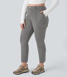 Neu mit Etikett Halara Damen XL grau hohe Taille leichte Stretch Wandern Freizeithose, - Bild 1 von 11