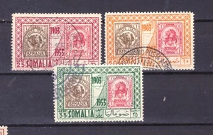 FRANCOBOLLI Italia Colonie Somalia A.F.I.S. 1953 Primi Francobolli SAS21-23 - Picture 1 of 1