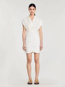Sandro Paris Women's Dress Size 40 FR / L Collared SFPRO03529 RRP 265 EUR - Picture 1 of 10