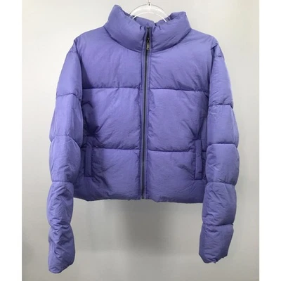 Chaqueta acolchada corta Double Zero pastel índigo cremallera completa para mujer M  Foto 1 de 4