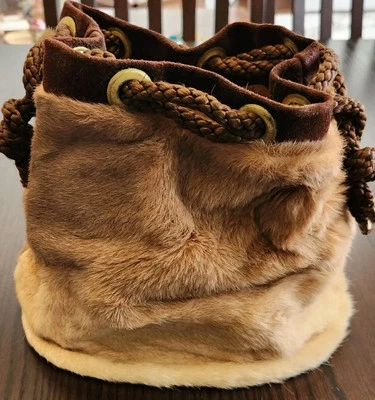 Bolso de mano vintage de piel de canguro de los años 70 Lispeer Trading Co Australia Foto 1 de 4