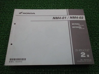 Lista de piezas NM4-01 NM4-02 2ª edición Honda genuino mantenimiento motocicleta ma... Foto 1 de 4