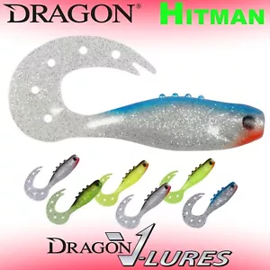 Señuelos suaves Dragon HITMAN señuelo rizado pesca LRF canal perca lucio lucio lucio lucio luciérnago - Imagen 1 de 17