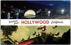 1964 carte postale Salutations d'Hollywood Californie CA théâtre chinois