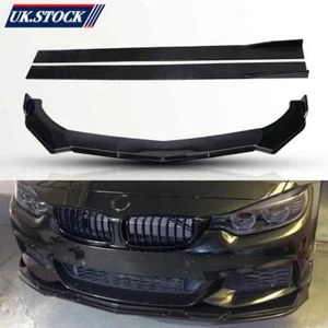 Front Bumper Lip Splitter & Side Skirt For BMW 5Series F10 F11 F01 F02 530d 520i - Picture 1 of 15