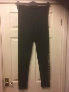 Victoria's Secret Black Stretch Leggings Size M Medium Waist 28” Inside Leg 29” - Picture 1 of 14