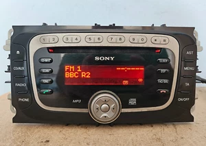FORD SONY MP3 AUTORADIO STEREO LETTORE CD FOCUS MK2 2008 2009 2010 UNITÀ PRINCIPALE OVALE - Foto 1 di 10
