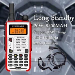 BAOFENG 20W 9800MAH X5 PLUS VHF UHF WALKIE TALKIE DUAL BAND TWO WAY RADIO IP68 - Zdjęcie 1 z 7