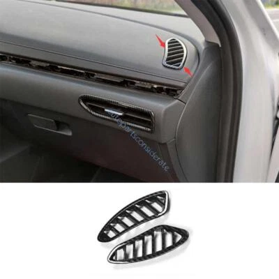 For Hyundai Sonata 20-2022 2023 Carbon Fiber Dash L&R AC Air Outlet Vent Cover - Image 1 of 4