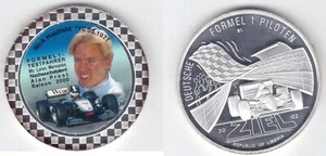 LIBERIA RARE PROOF 1$ COIN 2002 YEAR FORMULA 1 NICK HEIDFELD - Picture 1 of 1