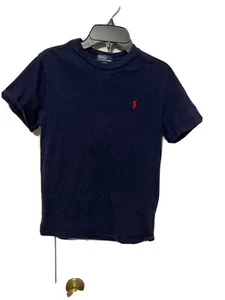 Ralph Lauren Shirt Youth Size Medium 10 - 12 Blue Tee Short Sleeve - Picture 1 of 6