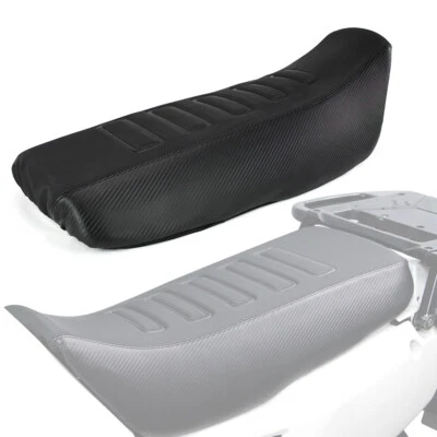  Funda de asiento de cuero impermeable negra apta para Kawasaki KLR650 2008-2018 2017 Foto 1 de 4