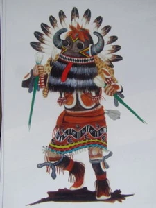 Hopi Kachina Druck 13 Südwestkunst - Bild 1 von 1