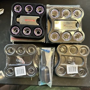 2 sets-Monsoon 6pk G1/4 1/2 ID, 5/8 OD Hardline Fitting, Purple , 2 spare, glue - Picture 1 of 4