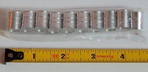 Unknown O-Scale, set of ten machined aluminum DRUMS, very nice! - Picture 1 of 2