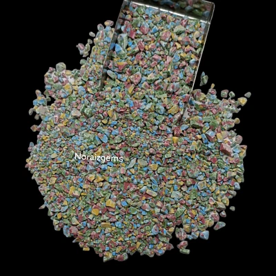 Crushed Rainbow Mosaic Jasper Gemstone Powder For Stone Ring Inlay Woodworking - Image 1 of 4