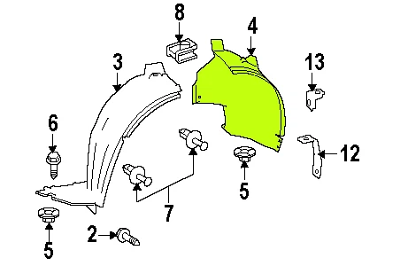 Guardabarros delantero derecho Mercedes-Benz Clase R OEM 2518841022 Foto 1 de 1