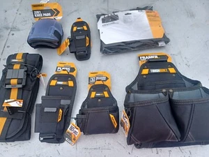 ToughBuilt ClipTech Padded Belt + Framer & 3 Pouches, Knee Pads, Back Brace L - Picture 1 of 9