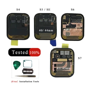 For Apple Watch OLED LCD Display Screen Replacement Series 1 2 3 4 5 SE 6 7 44mm - Picture 1 of 48