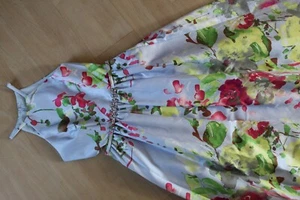 Carmen Marc Valvo Infusion Mikado Blumen Strass Perlen Taille Ballkleid Größe 8 - Bild 1 von 9