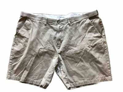 Croft & Barrow Men's Khaki Shorts The Side Elastic Cargo Size 50 Inseam 8" - Image 1 of 4