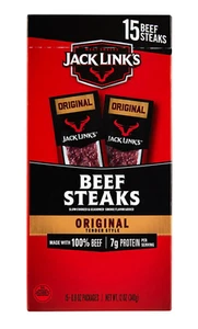 Jack Link’s Tender Style Beef Steak Strips – High Protein Snack Pack, 30 Ct - Picture 1 of 6