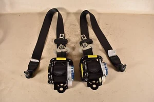 12-14 SUBARU IMPREZA FRONT SEAT BELTS SEATBELTS BLACK LEFT RIGHT BELTS OEM - Picture 1 of 12